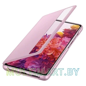 Чехол Samsung Smart Clear View Cover для Galaxy S20 FE (лавандовый) картинка 4